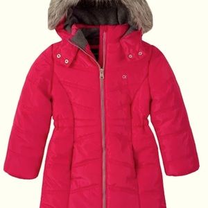 Calvin Klein Toddler Girls Aerial Hooded Jacket (Size:4T); New With Tag